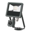Collingwood  Indoor & Outdoor LED Residential Floodlight With PIR Sensor Anthracite 10W 3000 / 3300 / 3900lm