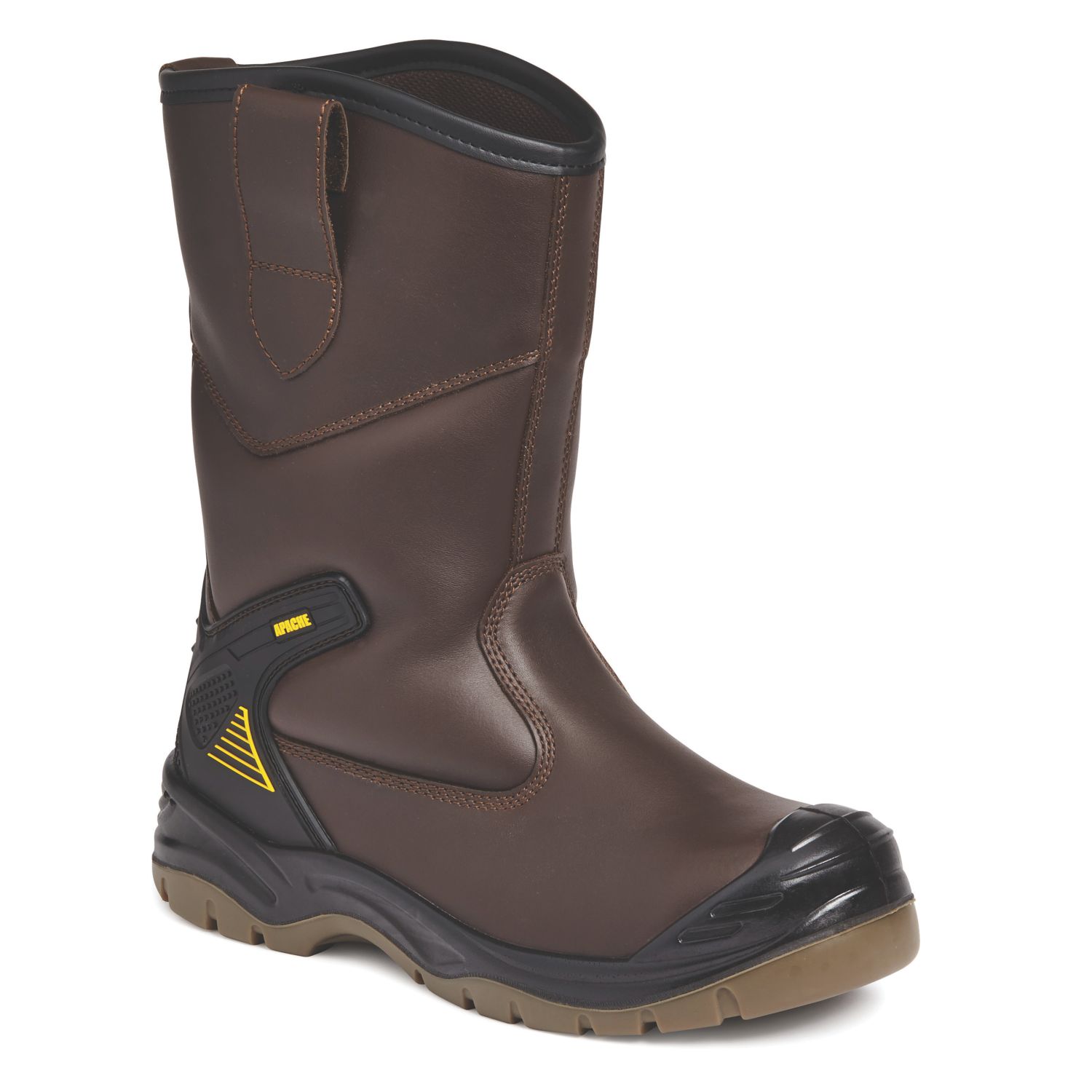 Apache AP305 Size 11 Brown Waterproof Steel Toe Cap Safety Rigger Boots (905RX)