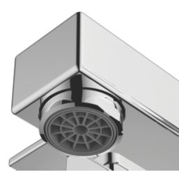 Swirl Carna Chrome-Plated 128mm Deck Mounted Dual Control Manual Shower Mixer Tap