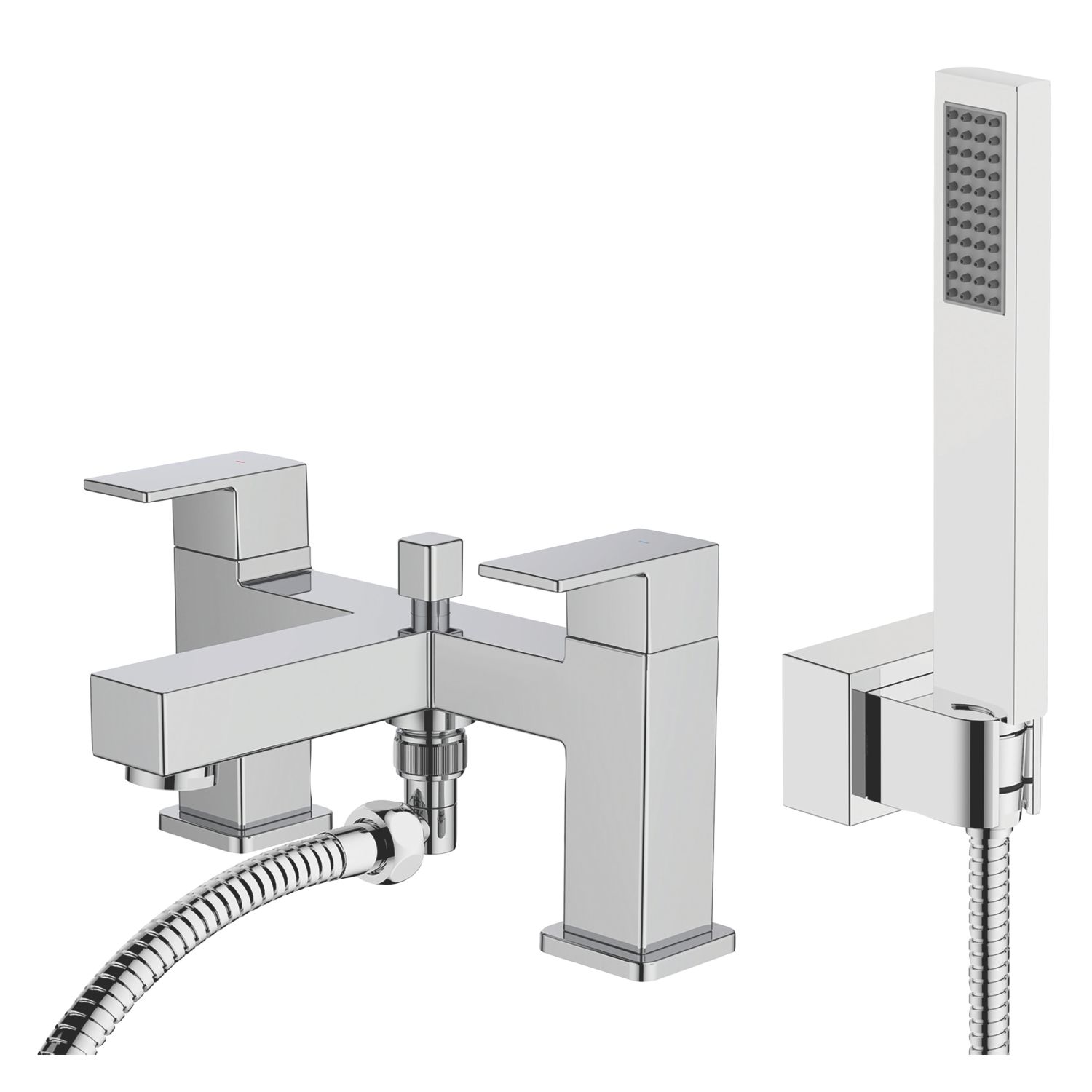 Swirl Carna Deck Mounted Bath Shower Mixer Chrome-Plated (905TK)