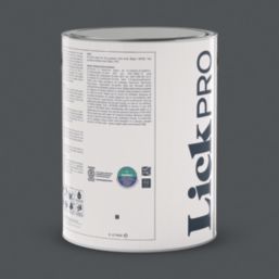 LickPro  5Ltr Black 01 Vinyl Matt Emulsion  Paint