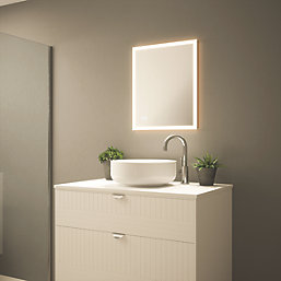 Light Tech Mirrors Sienna 1 Rectangular Illuminated LED Mirror With 1500lm LED Light 500mm x 600mm