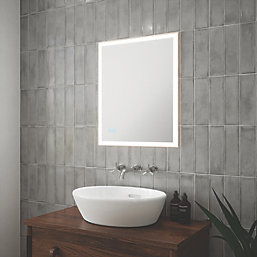 Light Tech Mirrors Sienna 1 Rectangular Illuminated LED Mirror With 1500lm LED Light 500mm x 600mm