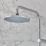Hansgrohe Vernis Blend Showerpipe 200 HP Rear-Fed Exposed Chrome Thermostatic Mixer Shower