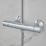 Hansgrohe Vernis Blend Showerpipe 200 HP Rear-Fed Exposed Chrome Thermostatic Mixer Shower