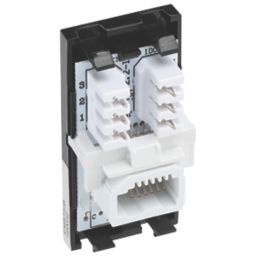 British General  Modular Slave Telephone Socket Black