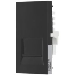 British General  Modular Slave Telephone Socket Black