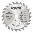 Trend CSB/16024 Wood Circular Saw Blade 160mm x 20mm 24T