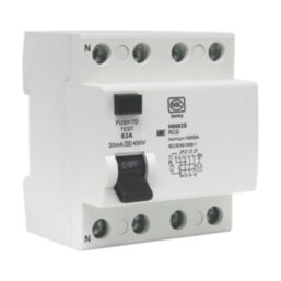 MK Sentry H6663S 63A 30mA 4-Pole A Curve 3-Phase RCD