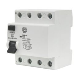 MK Sentry H6663S 63A 30mA 4-Pole A Curve 3-Phase RCD
