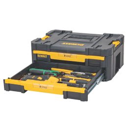 Dewalt TSTAK® IV 7 Stackable 18-Compartment Double Shallow Drawer Small  Parts Organizer DWST17804