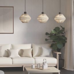 Eglo Midsumer 3-Light Pendant Black/Cream