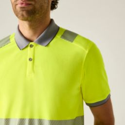 Regatta Pro Comfort Hi-Vis Polo Yellow Small 39" Chest