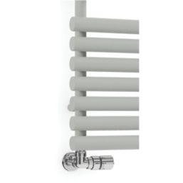 Terma Rolo Towel Designer Towel Rail 590mm x 900mm Grey / Silver 2002BTU