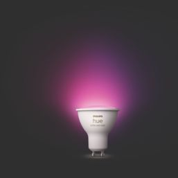 Philips Hue White and Color Ambiance GU10 Bluetooth Smart LED Bulb 60 Watts