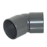 FloPlast Solvent Weld Waste Bend 135° Anthracite Grey 40mm 5 Pack