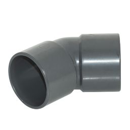 FloPlast Solvent Weld Waste Bend 135° Anthracite Grey 40mm 5 Pack