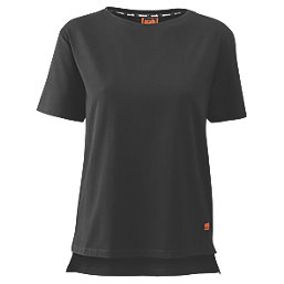 Scruffs Trade Short Sleeve Womens Work T-Shirt Black Size 8