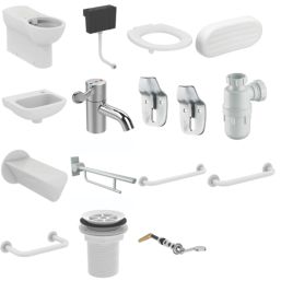 Armitage Shanks Doc M Contour 21+ LH Pack White 10 Piece Set