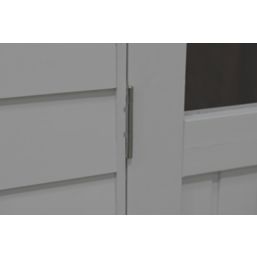 Forest FRA58GYIN 5' 6" x 8' 6" (Nominal) Apex Overlap Timber Shed with Assembly