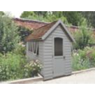 Forest FRA58GYIN 5' 6" x 8' 6" (Nominal) Apex Overlap Timber Shed with Assembly