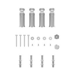 Flomasta 1800mm x 600mm 1972BTU Chrome Flat  Towel Radiator