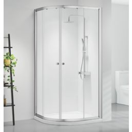 Triton Neo Six  Framed Quadrant Shower Enclosure  Chrome  800mm x 800mm x 1850mm