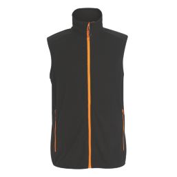 Regatta Navigate Fleece Bodywarmer Black/Orange Pop Small 37.5" Chest