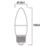 Sylvania TOLEDO E27 Candle LED Light Bulb  470lm 4.5W 4 Pack