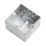 Knightsbridge  1-Gang Galvanised Steel Unfinished Back Box 45mm 10 Pack