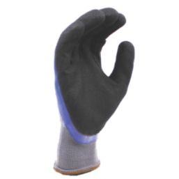 MCR Safety OilTeq General Handling Gloves Blue/Black Medium 1 Pair