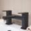 ETAL Lanza Matt Black 174mm Deck Mounted Lever 2 Tap Holes Bath Mixer Tap