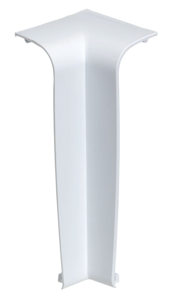 Tower  Internal Mini Skirting Trunking Bend 100mm x 25mm 2 Pack