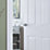 Jeld-Wen Oakfield Primed White Wooden 4-Panel Internal Fire Door 1981mm x 762mm