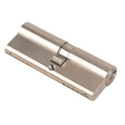 Yale Fire Rated 6-Pin Euro Cylinder Lock BS 40-45 (85mm) Satin Nickel