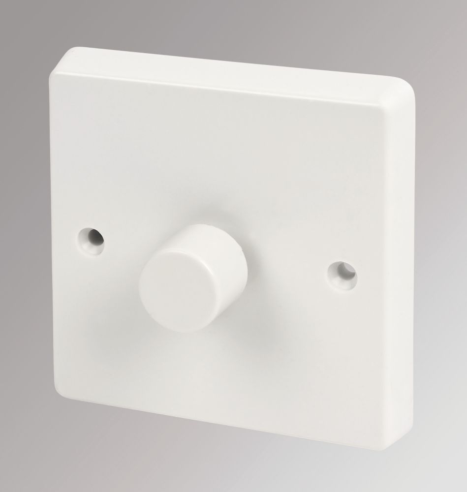 Crabtree Capital 1-Gang 2-Way  Dimmer Switch  White