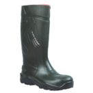 Dunlop Purofort+ Size 10  Green Steel Toe Cap Safety Wellies