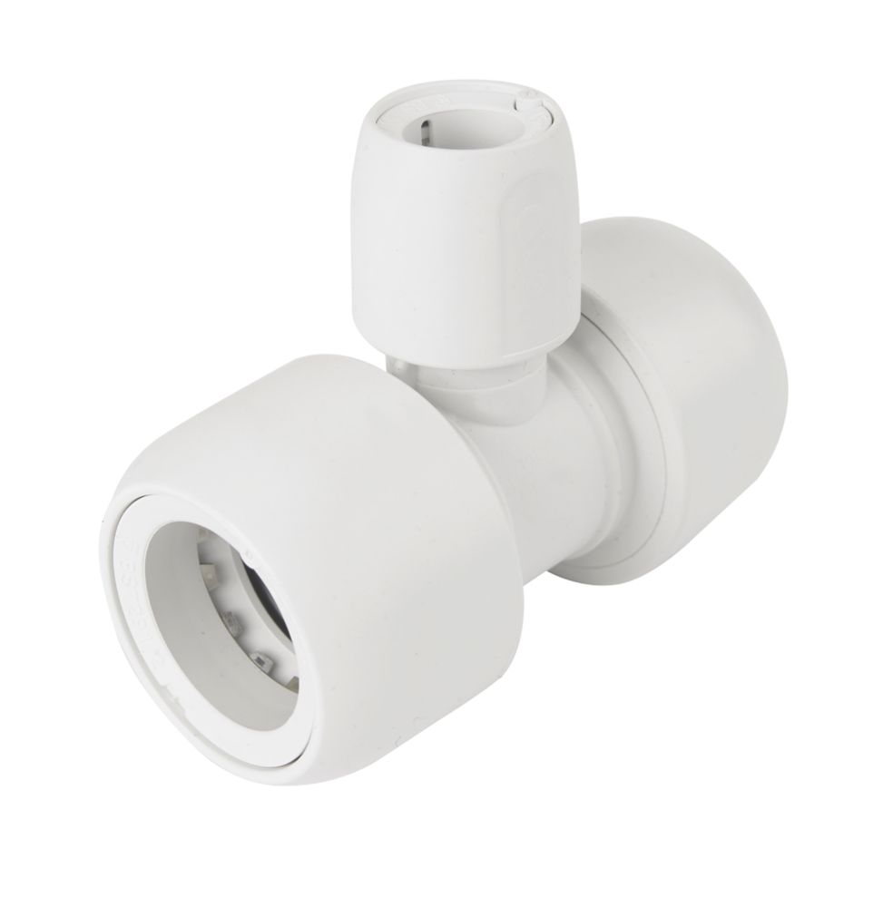Hep2O  Plastic Push-Fit Reducing Tee 28mm x 28mm x 15mm