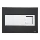 Fluidmaster Schwab Caro 4810 Dual-Flush Flushing Plate Black Glass