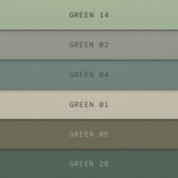 LickPro Best-Selling Greens Peel & Stick Paint Samples 6 Pack