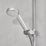 Aqualisa Visage Q HP/Combi Ceiling-Fed Chrome Thermostatic Single Outlet Exposed Smart Shower with Adjustable Head