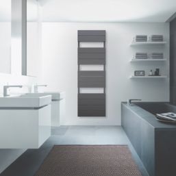 Towelrads 1570mm x 500mm 2945BTU Anthracite Flat Designer Towel Radiator