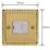 Varilight  13A Switched Fused Spur  Georgian Brass with White Inserts