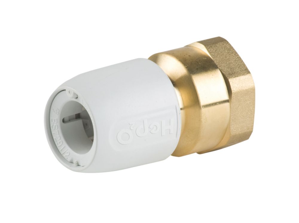 Hep2O  Plastic Push-Fit Adapting Female Coupler 15mm x 3/4"