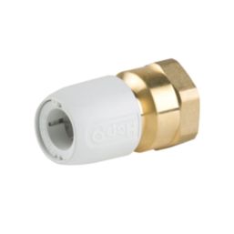 Hep2O  Plastic Push-Fit Adapting Female Coupler 15mm x 3/4"