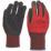 Site  Nitrile Foam Coated Gloves Red/Black Large