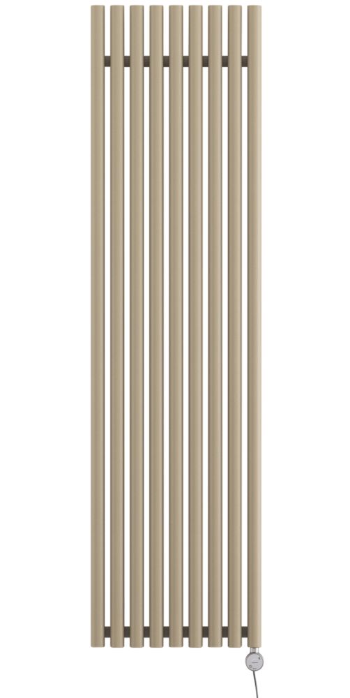 Terma Rolo-Room-E Wall-Mounted Oil-Filled Radiator Brown 1000W 480mm x  1800mm - Screwfix
