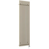Terma Rolo-Room-E Wall-Mounted Oil-Filled Radiator Brown 1000W 480 x 1800mm