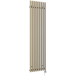 Terma Rolo-Room-E Wall-Mounted Oil-Filled Radiator Brown 1000W 480mm x 1800mm