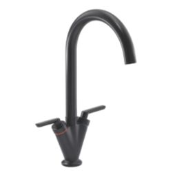 Streame by Abode Volo Swan Dual-Lever Mono Mixer Matt Black